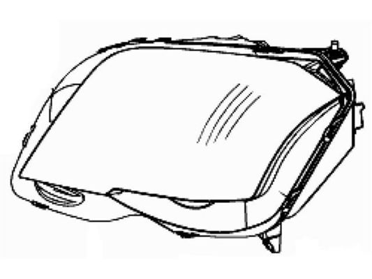 2048208859 Światło główne dla MERCEDES-BENZ GLK-CLASS (X204)