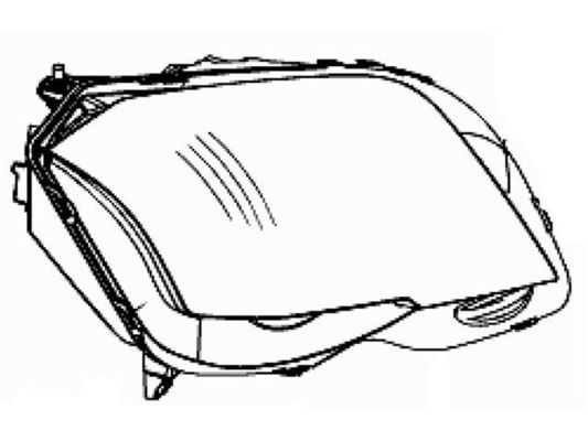 2048208959 Światło główne dla MERCEDES-BENZ GLK-CLASS (X204)