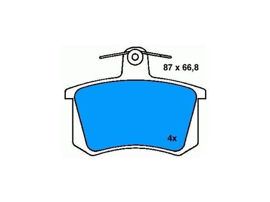 4A0698451 BMW Pad hamulcowy