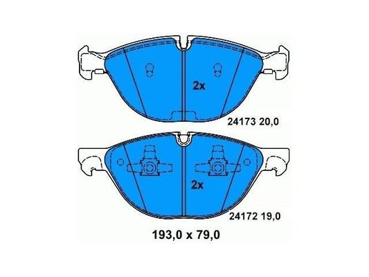 X6 E71 BMW przednie podkładki hamulcowe 34116778048 Zapobieganie rdzewie