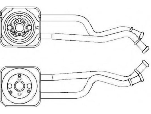 036117021G Części silnika Chłodnia oleju