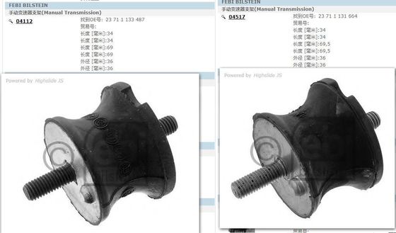 23711131664 Montowanie silnika Wysokiej wytrzymałości Front Mount Compact